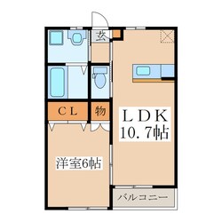 サンハイツ川西　L棟の物件間取画像